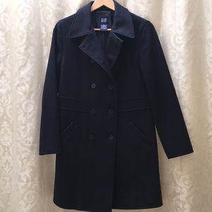 GAP Navy Blue Wool Pea Coat